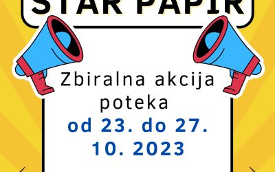 Zbiralna akcija odpadnega papirja