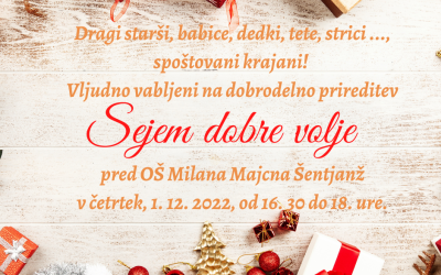 Vabilo na Sejem dobre volje